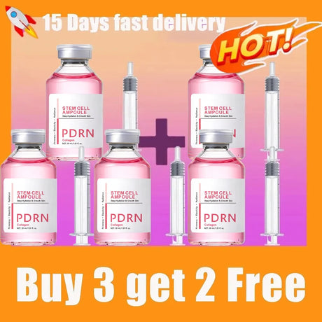Stem Cell Ampoule Essence, Pink PDRN Ampoule, Collagen Moisturizing Anti-Aging Essence