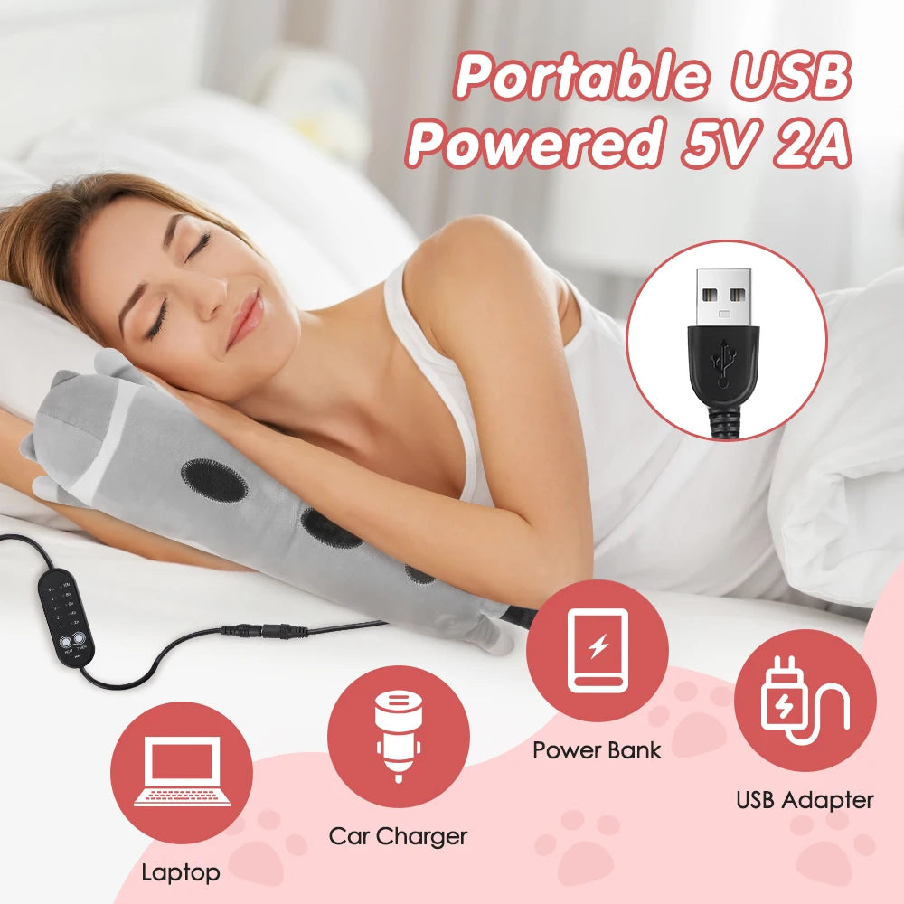 USB Powered Electric Pad Period Heated Pillow Menstrual Colic Heater Cramps Period Neck Shoulder Hot Compress Heating Pad