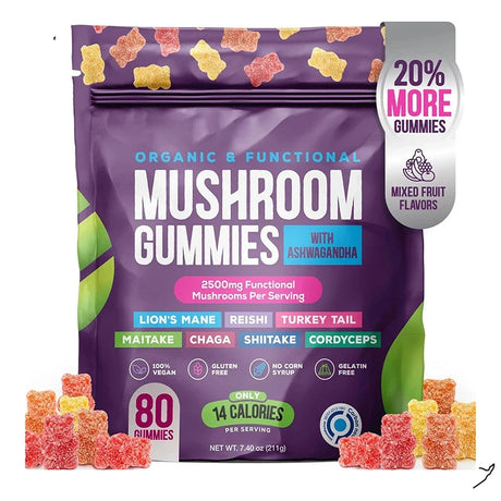 Mushroom gummies boost immunity and maintain cardiovascular health