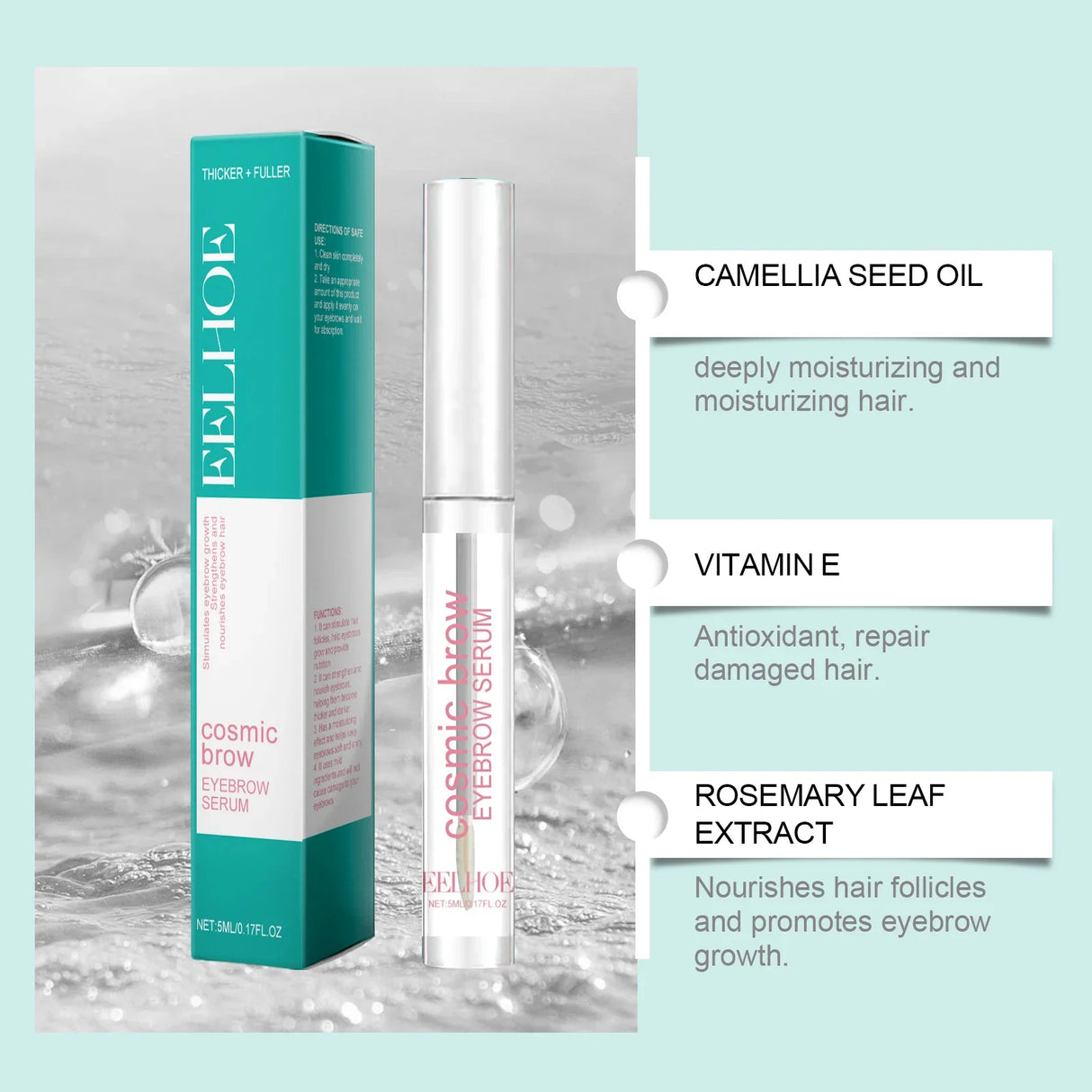 Fast Eyebrow Growth Serum Eyelash Hair Growth Anti Hairs Loss Product Prevent Baldness Fuller Thicker Lengthening Eyebrow Makeup