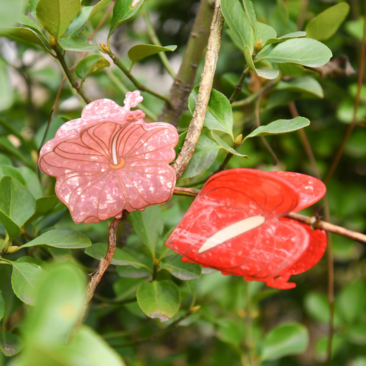 Muweordy Anthurium Hair Claws Beautiful Flower Series Acetate Claw Clip INS Trendy Hair Clips Hair Accessories for Women Girls