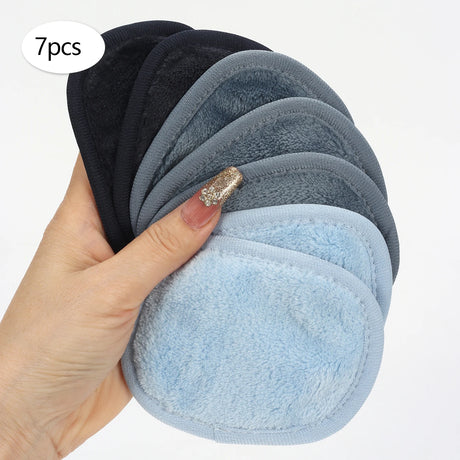 810 Makeup Remover Wipes Gradient 7Pcs, Machine Washable, Reusable Makeup Remover Tools for All Skin Types