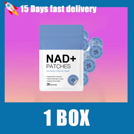 30PCS NAD+ Body Management Patch Easy To Use Skin Friendly Daily Body Care Support Sticker For Daily Wellness Use