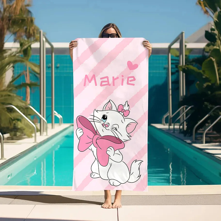 Gym Towel M-Marie Cat Spa For Home Large Bath Towels Bathroom Sauna Personal Care Accessories Quick Drying Beach Set Turban Hair