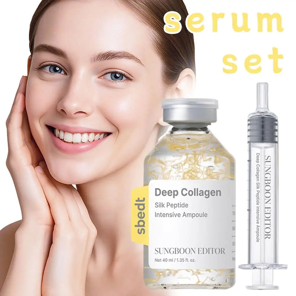 Collagen Silk Peptide Peptide Pink PDRN Glow Intensive Ampoule Intensely Hydrating, Lifting And Firming Increase Skin Elasticity