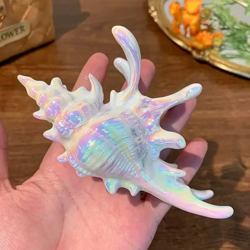 1pc seaside vacation style acrylic sea shell hair clip high-end feeling bun shark clip versatile temperament hair accessory