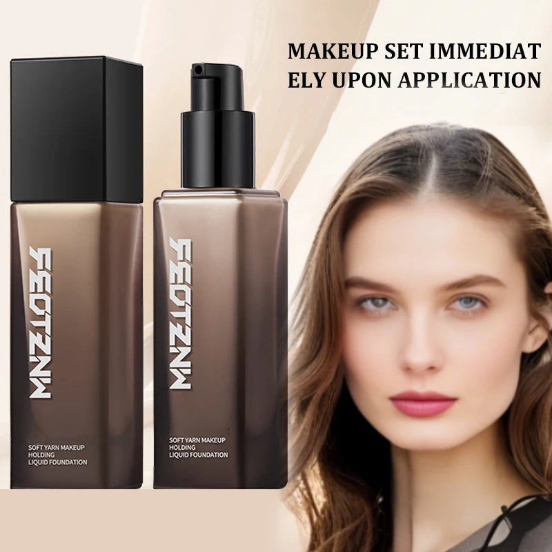 Feotznw Foundation Cream Long-lasting Makeup - 12H Natural Base Skin-toned Fit Natural-looking Lightweight Buildable Coverage