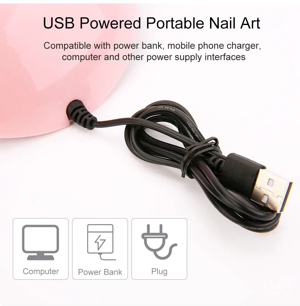 Nail UV Lamp 18LED Nail Dryer Suitable For All Gel Varnish Polishing And Curing With Timer Mode Suitable For Home Manicure Tools