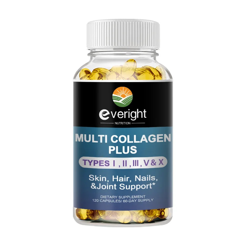 Multi Collagen Pills for Antioxidant Women & Men Natural Skin Care Supplement - Hydrolyzed Protein Collagen Peptides