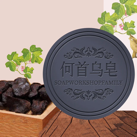 Hair Shampoo Soap Polygonum Multiflorum Black Soap Hair Care Nourishing Anti Dandruff Essential Oil Soap Moisturizing