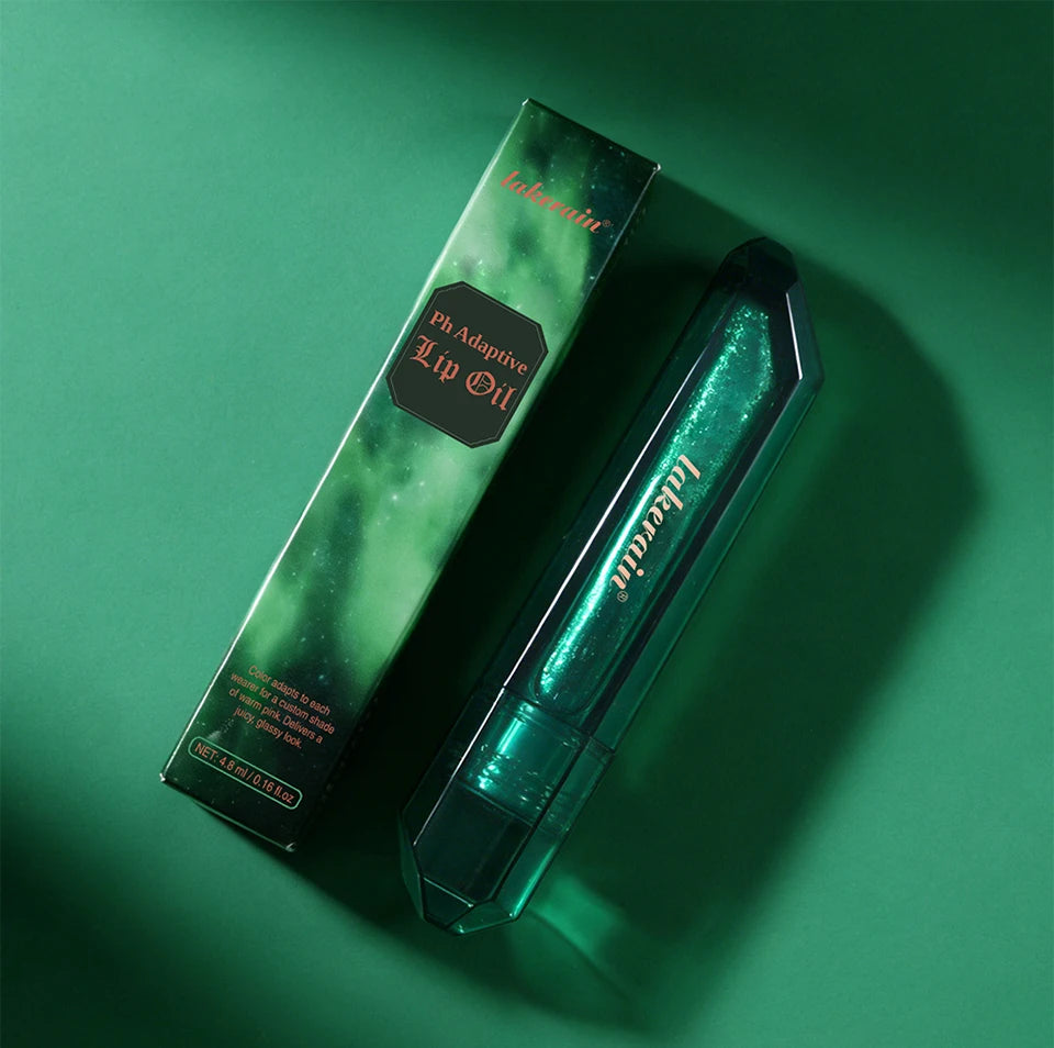 PH Adaptive Color Lip Oil Instant Glass Shine Plumping Finish Iridescent Shine Lip Oil Long-lasting Hydration Smooth Lip Care