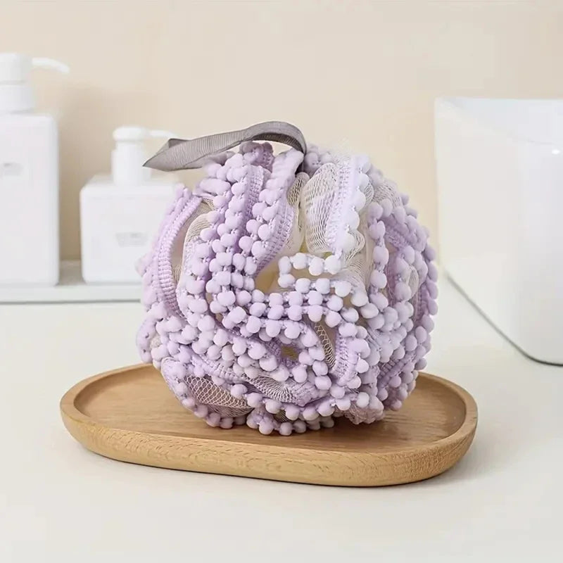 Soft Bathing Flower Foaming Sponge Bubble Wisp for Body Exfoliating Shower Flower Mesh Ball Body Wash Skin Cleaner Bath Supplies