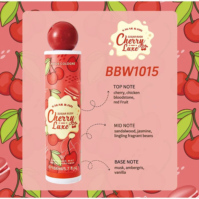 Sugar Gourmand Perfume Body Spray Fresh Sweet Chocolate Cream Candy Cherry Scent Long-lasting Fragrance Body Spray