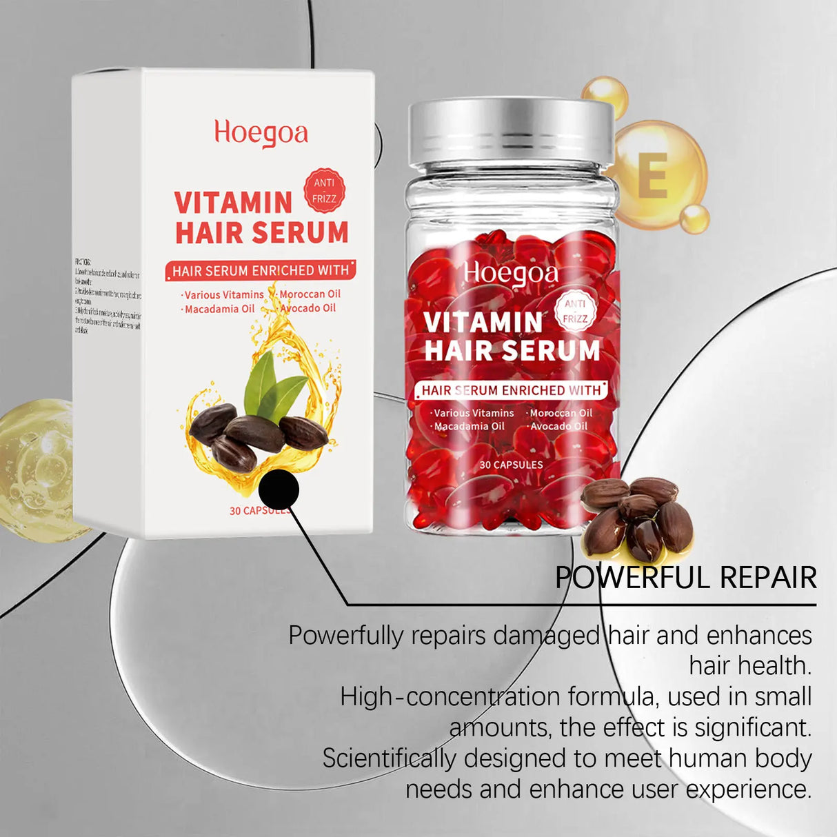 Vitamin Hair Care Serum Capsules Increase Regrowth Oil-Control Prevent Loss More Thicker Scalp Massage Hair Growth Essential Oil