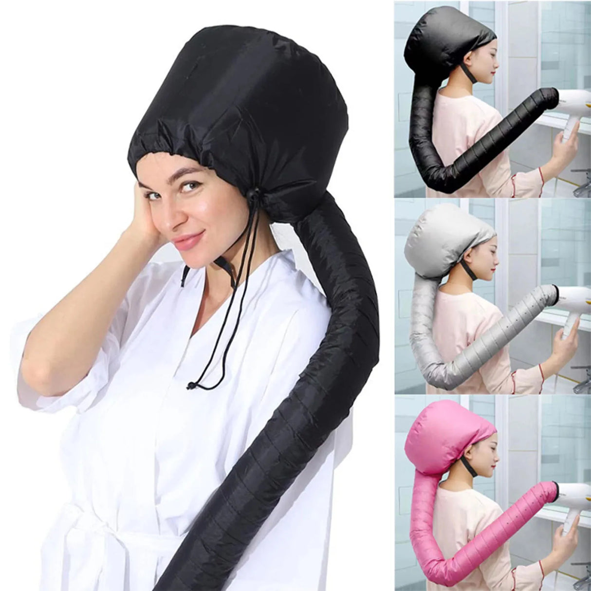 Hair Dryer Steamer Cap Reusable Styling Drying Hat Hair Care Dry Hair Cap for Hair Dryer Home Spa Salon Styling