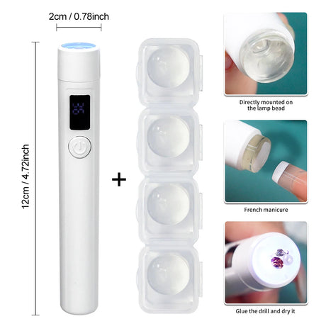 Professional Nail UV LED Lamp Desk With Display Rechargeable Portable Mini Nail Dryer Stand UV Lamp for Nails Art Removable