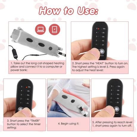 USB Powered Electric Pad Period Heated Pillow Menstrual Colic Heater Cramps Period Neck Shoulder Hot Compress Heating Pad