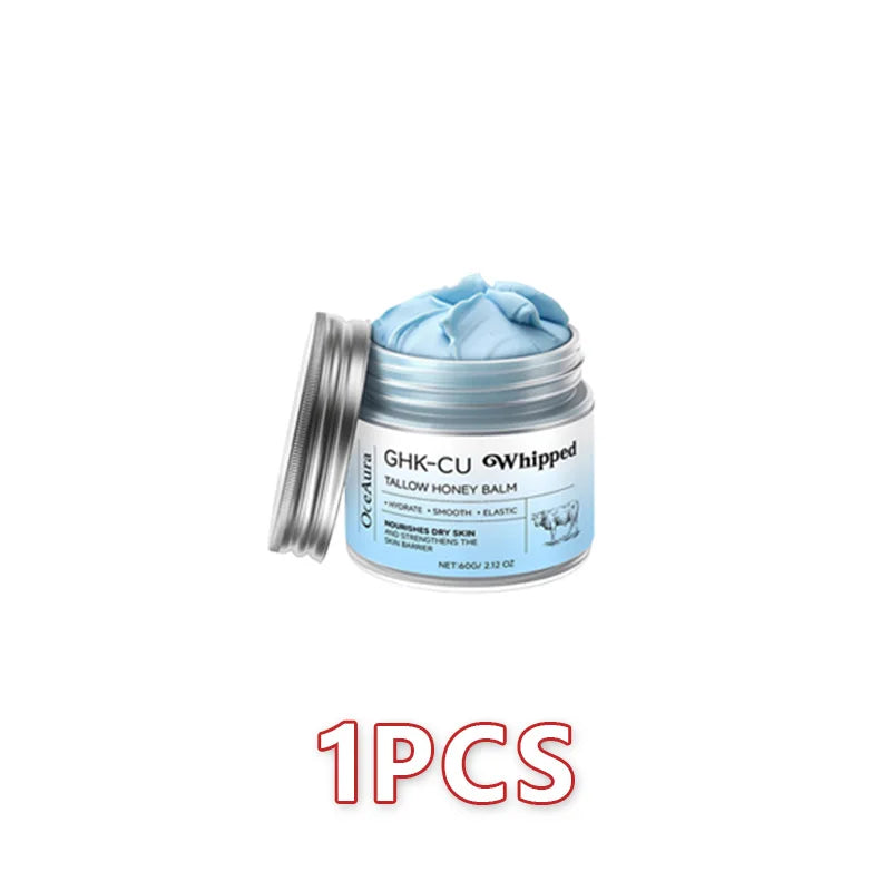 Copper Peptides PDRN GHK-Cu Beef Tallow for Skin Blue Balm Manuka Honey Face and Body Moisturizer Mature Dry & Sensitive Skin