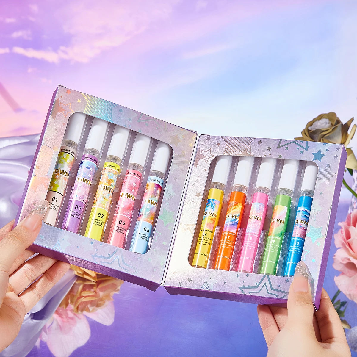 10 Piece Brazilian Inspired Summer Fragrance Gift Set Tropical Beach Vacation Long Lasting Body Spray And Oil Mist Gifts