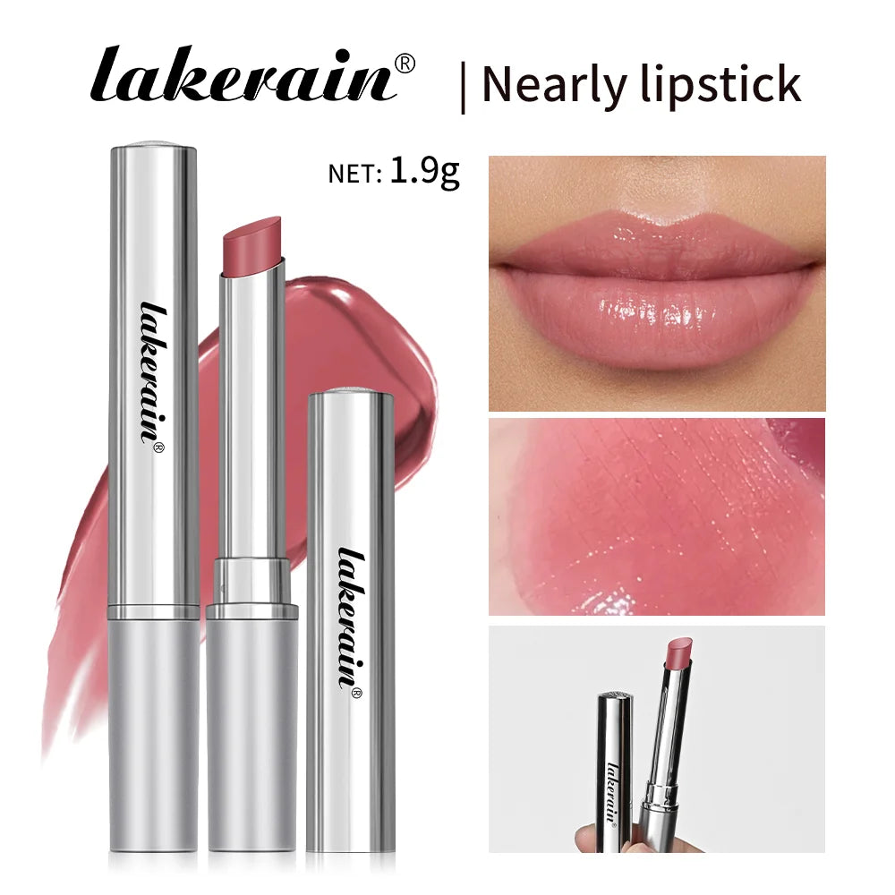 Lakerain Nearly Lipstick Lip Balm Natural Color Creamy Texture Long Lasting Moisturizing Nourishing Lip Care Gloss Cosmetic
