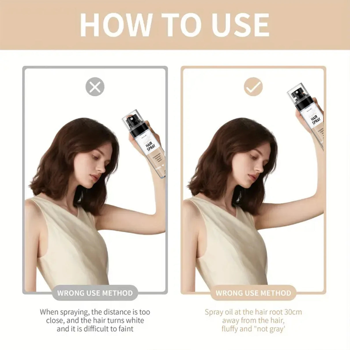 Texture Styling Hair Spray - Contains Rice Proteins, Moisturizing and Repairing Care, Amino Acids, Vitamin B5, Winter Hair Care