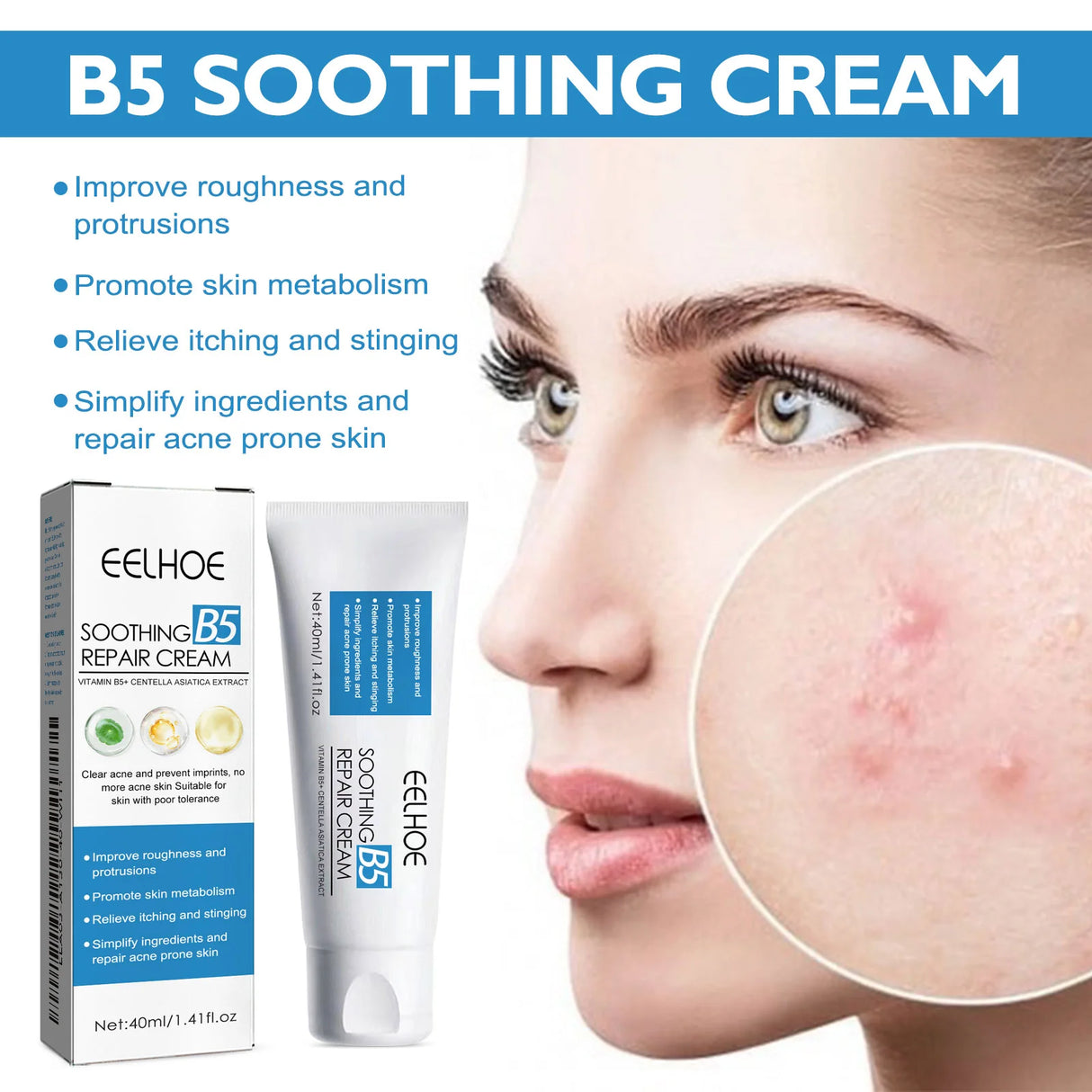 1/3/5PCS B5 Moisturizing Cream Hydrating Solves Dry Chapped Red Skin Nourishing Improve Sunscreen Korean Beauty Face Skin Care