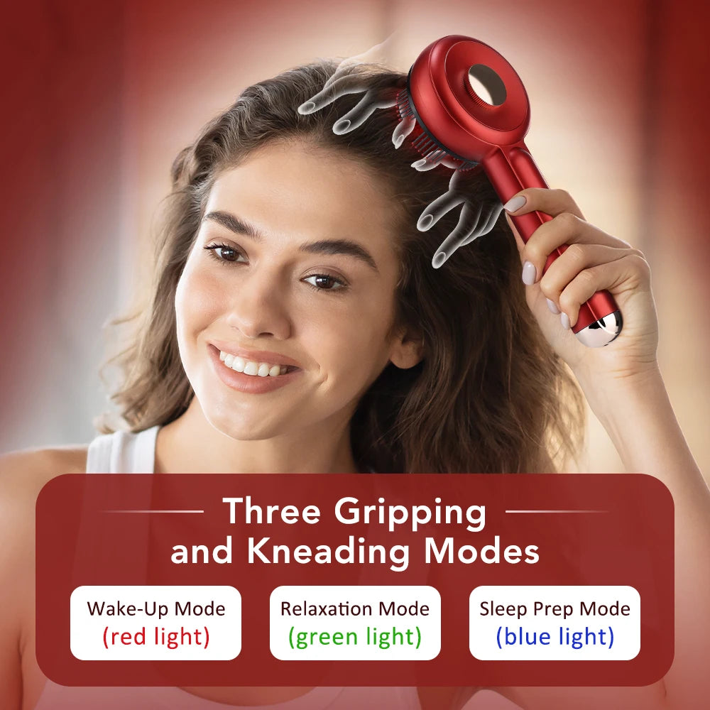 Blue Red Light Spray Massage Comb Hair Growth Vibration Head Massager Brush Anti Hair Loss Scalp Liquid Medicine Atomizing Comb