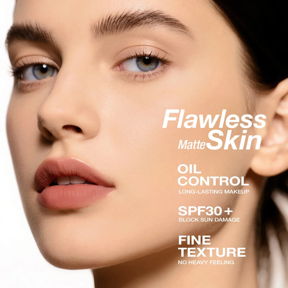 2in1 Setting Sun Protection Weightless Matte Powder Long Lasting High Concealer Power Waterproof Oil Free Compact