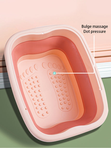 Foldable Footbath Massage Bucket Soaking Bucket Folding Basin Spa Foot Bath Bucket Household Sauna Bathtub Pedicure Bath Bathtub