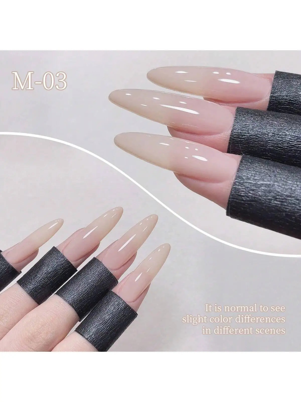 6pcs 15ml Ice-Transparent Nude Pink Nail Polish Full Set of Phototherapy Gel Suitable for Nail Salon DIY