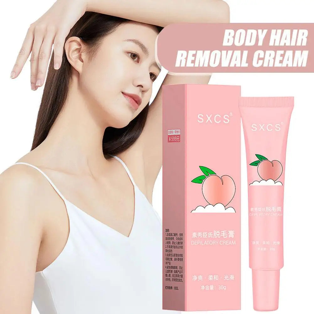 Honey peach Hair removal cream Hair Growth Inhibitor Gentle Fast Painless Hair removal for Arm Armpit Legs Intimate Areas
