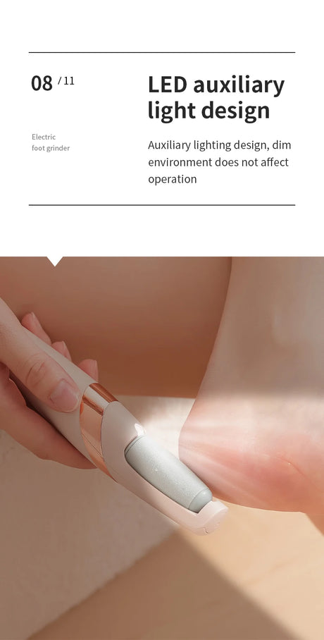 HOMEFISH Electric Foot Grinder Automatic Foot Callus Rubbing Pedicure Dead Skin Callus Remover for Foot Beauty Machine