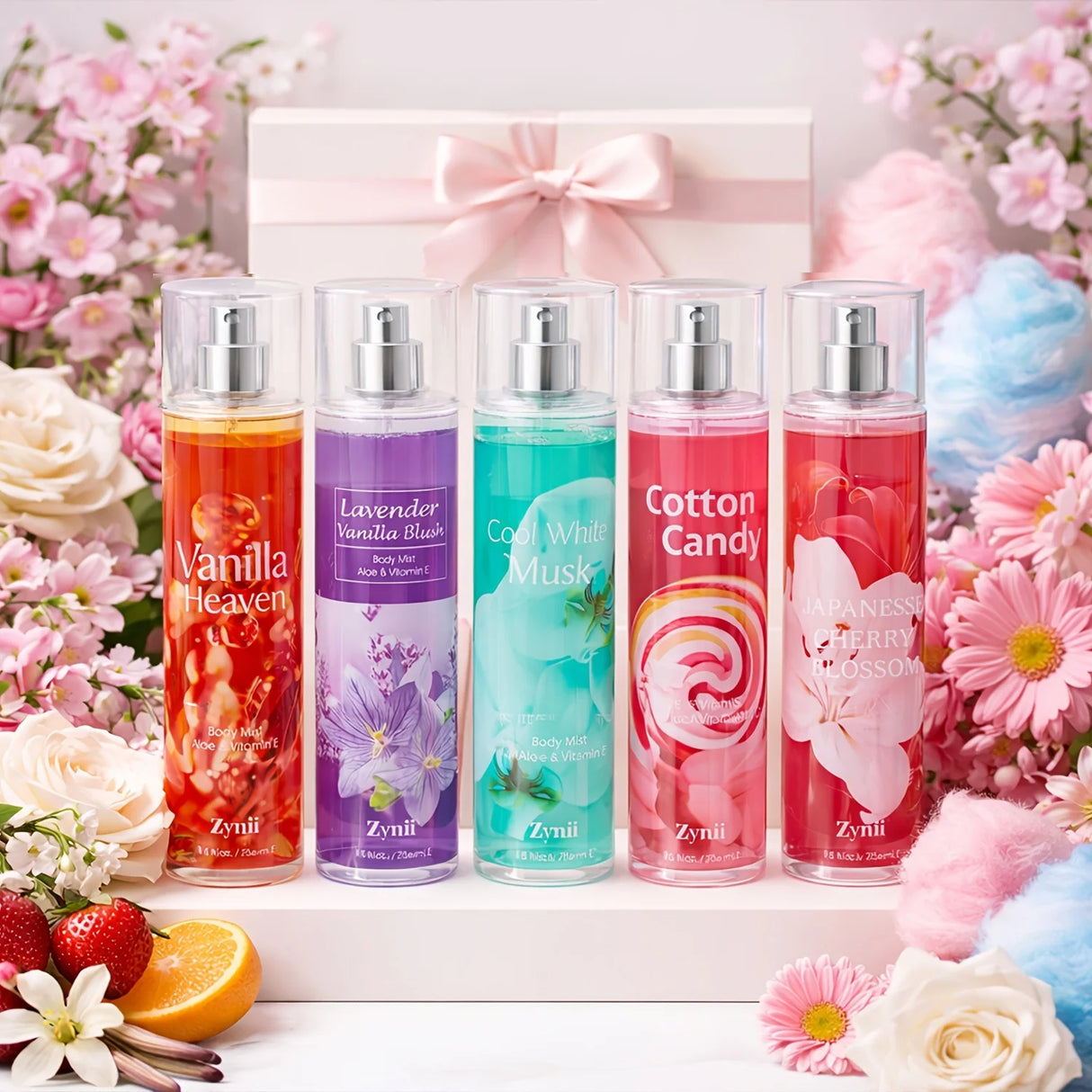 3/4pcs 20 Scents Women'S Hair And Body Fragrance Mist 4-Pack (8.4Oz/Pcs) - Floral Fruity Long-Lasting Body Spray for Daily Use