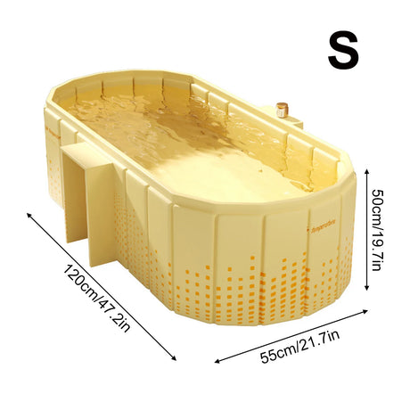 1PC Insulated Ice Bath , Cold Plunge Tub, No Inflation Install Needed, Shower-Compatible for Indoor & Outdoor Use