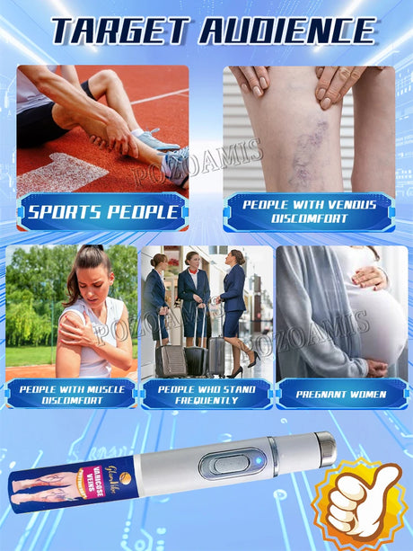 The blue light pen for improving leg health has been newly upgraded.