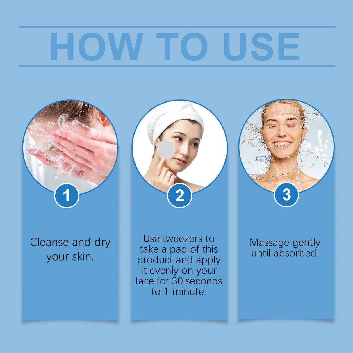 Salicylic Acid Acne-Clearing Toner Pads,Dual Action Exfoliation,Deep Clear Acne&Refine Pores,Centella+Allantoin,Soothing&Anti Redness,Polish Strawberry Nose&Rough Texture,Hydrating&Non-tightening,Convenient Dual Textured Pads
