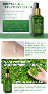 BREYLEE Tea Tree Essence Face Cream Acne Patch 4-Piece Set, Balances Oil And Water, Treats Acne
