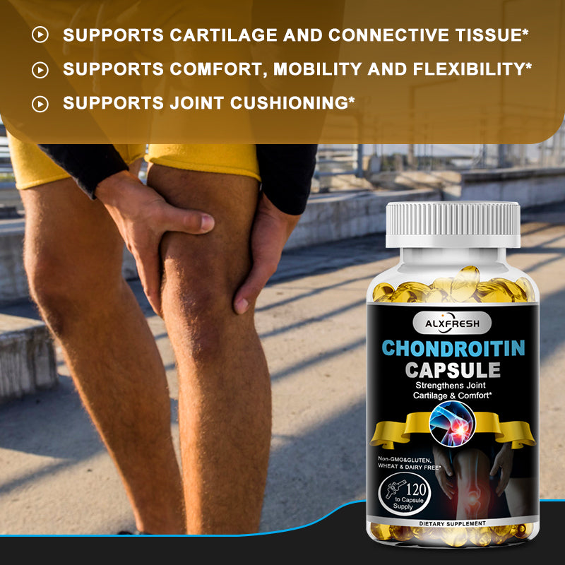 Alxfresh Chondroitin Glucosamine Capsules Turmeric Tablet for Knee, Joint Health, Bone Quickly Nutrition Supplement
