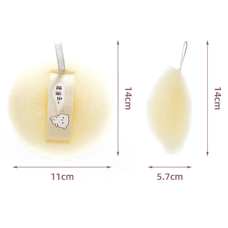 Shower Loofah Bath Sponge With Hanging Rope Exfoliating Soft Mesh Body Scrubber Rich Lather 3D Knit Design For Smooth Skin