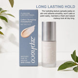 Zephoco Color Changing Foundation Waterproof Sweating Natural Lightweight Hydrating Matches Fair Medium Skin Tones Longwearing Matte High Coverage Makeup Liquid Face Base Makeup