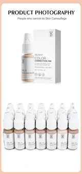 YD Professional 10ML Camouflage Pigment Semi Permanent Makeup Tattoo Ink for Scar Cover Stretch Marks Vitiligo Restore Skin Tone