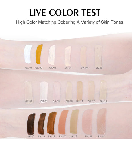 YD Professional 10ML Camouflage Pigment Semi Permanent Makeup Tattoo Ink for Scar Cover Stretch Marks Vitiligo Restore Skin Tone