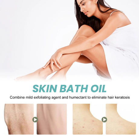 EELHOE 100g Bath Oil, Body Cleansing Oil, Moisturizing and Nourishing Shower Oil for Skin Care, Daily Bath Essentials