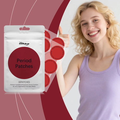 South Moon 30pcs Women's Menstrual Care Patch Gentle Moisturizing Menstrual Body Care Soothing Female Abdominal Skin Care Patch