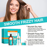 Moroccan Argan Oil Hair Care Set Gently Cleanses Deep Moisturizing Smoothing Soften Repairing Damaged Reduces Frizz Shampoo Conditioner Set