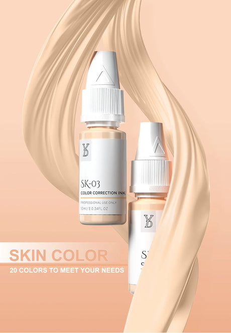 YD Professional 10ML Camouflage Pigment Semi Permanent Makeup Tattoo Ink for Scar Cover Stretch Marks Vitiligo Restore Skin Tone