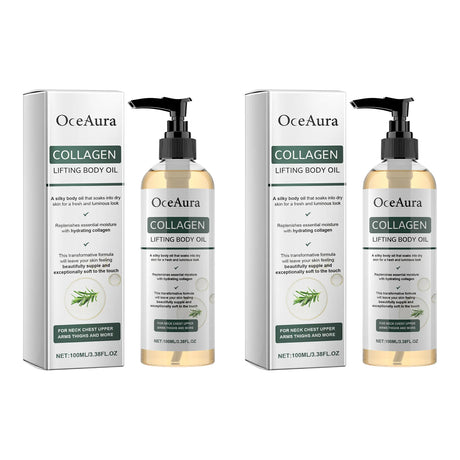 OceAura Collagen Body Oil Enhance Skin Deep Hydration Moisturizing Repair Nourishing Dry Skin Refreshing Rosemary Non-greasy Oil