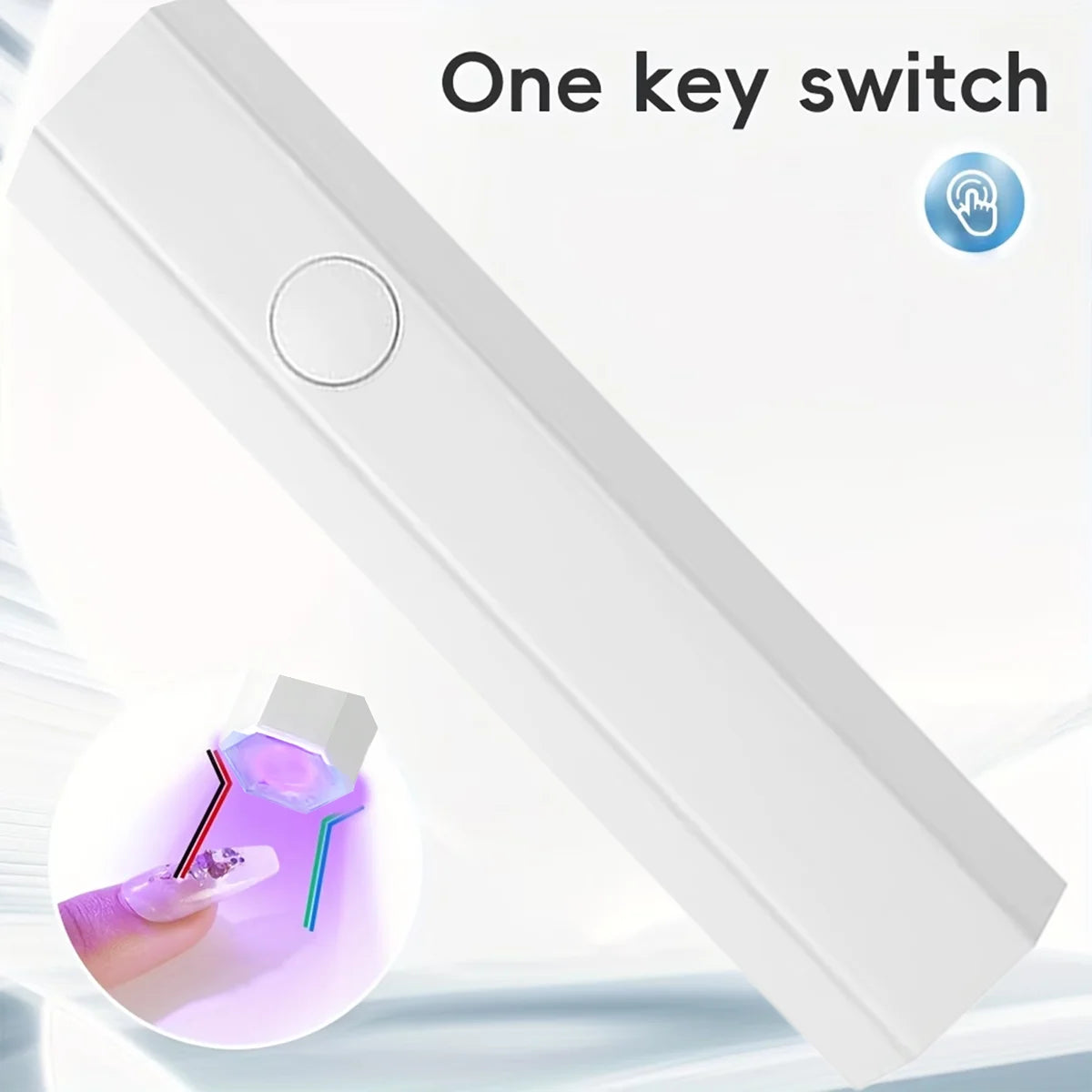 Handheld Nail UV Lamp With Screen Display, Suitable For Gel Manicure, Mini Nail Lamp, Portable LED Nail Dryer, USB Nail Curing Machine, Quick Curing Nail & Foot Care Tool