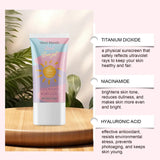 West&Month 2 In 1 UV Protection Body Face Lotion Lightweight Fast Immediate Absorption Long Lasting Hydrating Nourishing Cream Powerful Antioxidant Barrier Protection Against UVA UVB Non Greasy Daily Sun Skin Care Moisturizer