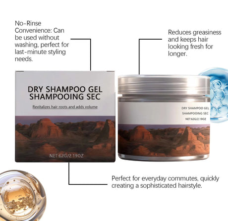 Dry Shampoo for Hair Cleaning Oil Control Matte Finish Dirt Remover Volume Hair Fluffy Fresh Castor Oil Dry Hair Shampoo Paste